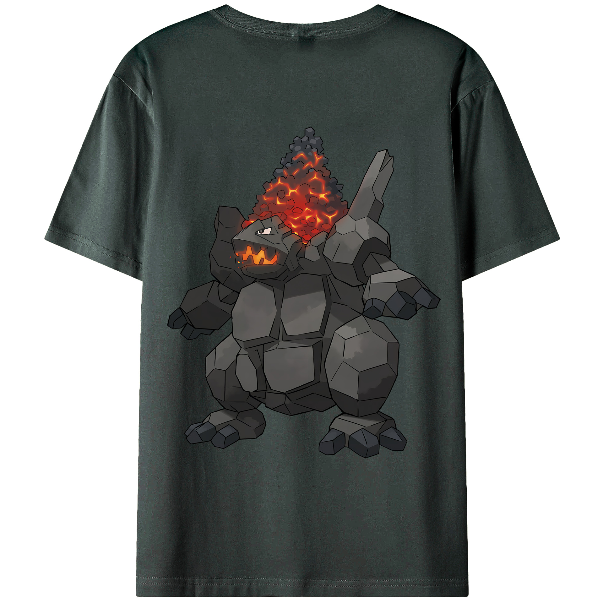 （画像用） ポケットモンスター Pokémon 綿100％ メンズ半袖Tシャツ（バックプリント） 通気性